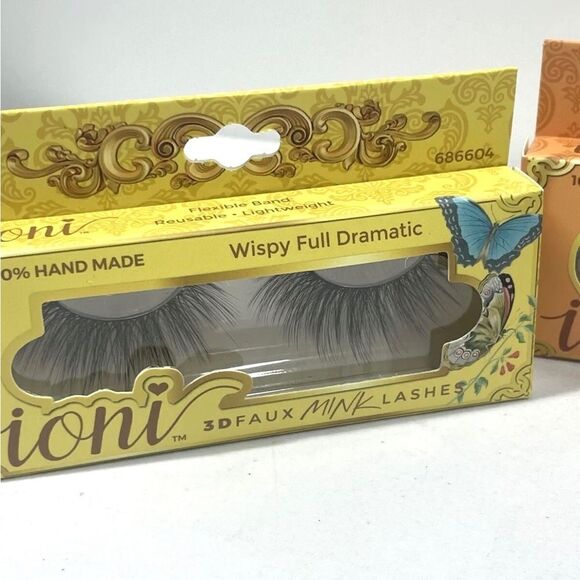 Ioni Faux Mink Lashes Handmade Eyelash Wispy Dramatic Full Dramatic Lite 3 Pc - Picture 5 of 6